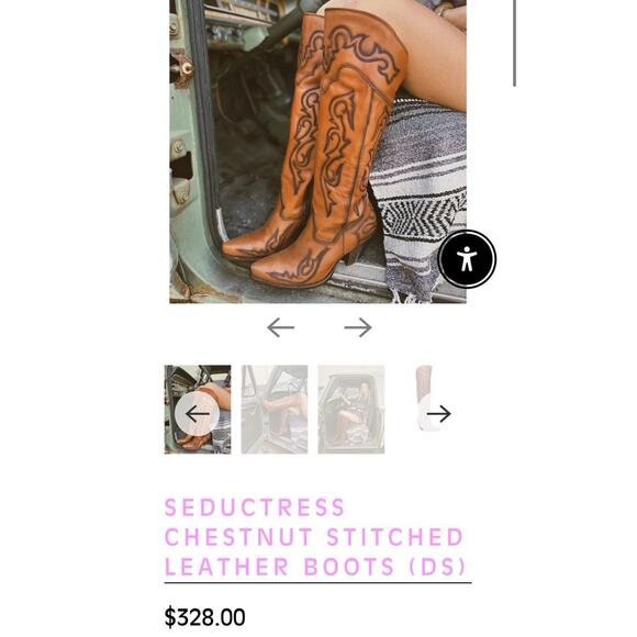 Dan Post Brown Over the Knee Boots - Picture 3 of 14